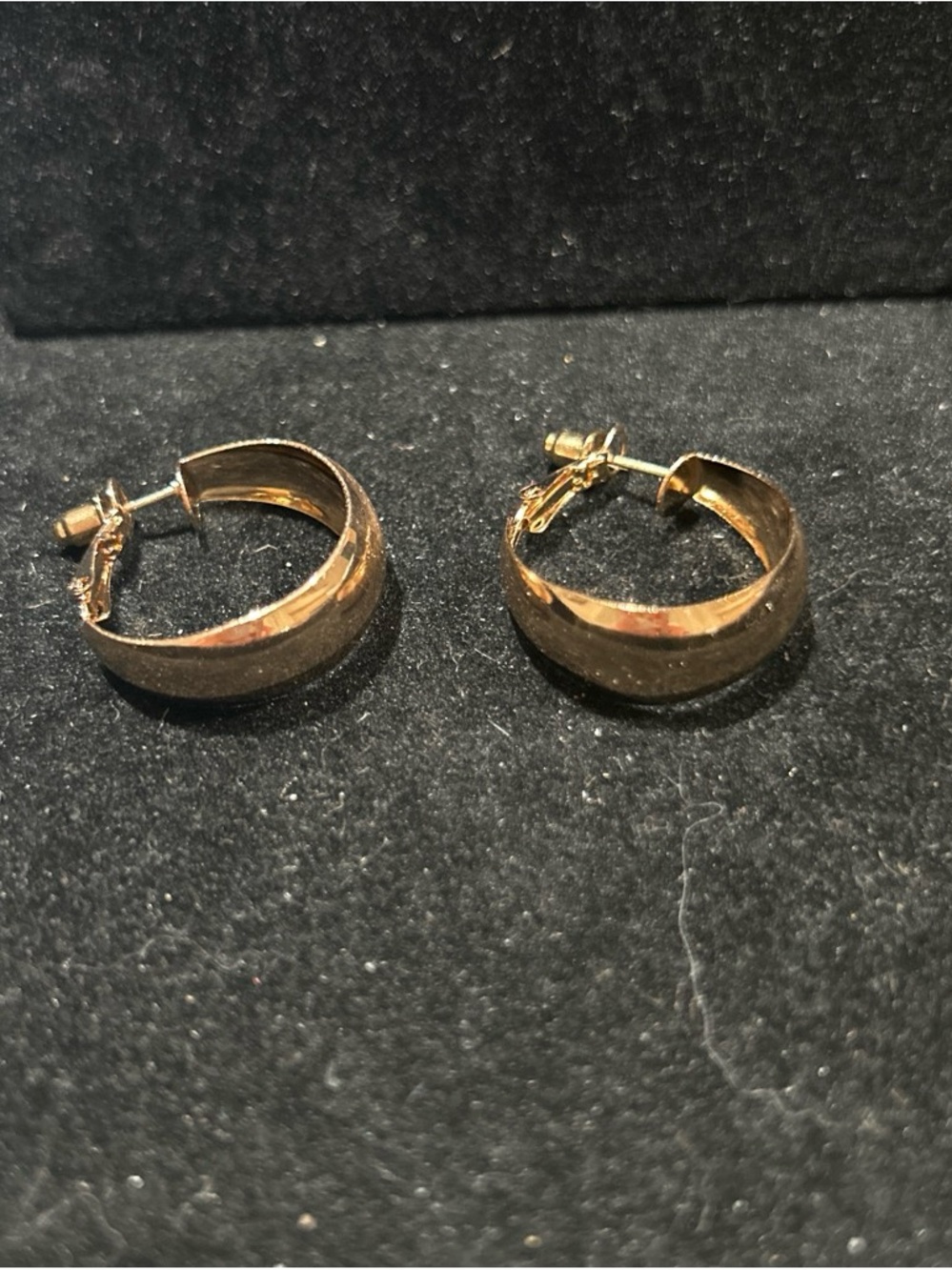 Gold color hoop earrings
